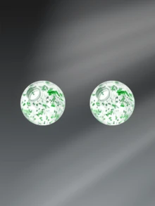 CIZME 2 piezas Bolas de acero inoxidable de repuesto con diseño divertido para mujer, Accesorios de anillos para el ombligo de 14G 16G con bolas de cristal CZ brillantes y flexibles de 3.5mm 5mm 8mm - Multicolor - Ver 23