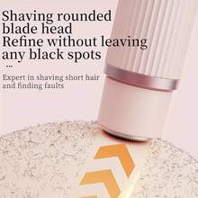 2-In-1 Women's Electric Shaver Double Headed Bikini Trimmer Body Hair Remover Suitable For Bikini, Underarm, Leg, Arm, Body, Face, USB Charging Electric Shaver, Gentle And Skin Friendly - Multicolor - View 8