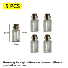 30/20/15 Pcs Beautiful Mini Clear Glass Bottles With Cork Stoppers,Spice Message Vials, DIY Wishing Bottles, Small Empty Drifting Jars,Mini Containers,For Drifting, Wishing, Candy Storage, Crystal & Gravel Decoration, Round Glass Vials, For Birthday,Wedding Party,Home Decoration Favors,Art Crafts, Wedding Party Favors, Home Decor