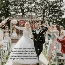 4 Bazookas blancas y doradas, saludo de mariposa, fuegos artificiales de mariposa, formación de fuentes, celebración de fiesta - Blanco - Ver 3