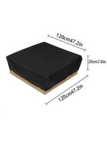 1个儿童游乐场沙坑盖，防水防尘户外沙坑保护罩，防落叶沙坑盖 - 彩色 - 查看 10