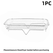 1pc/3pcs/Set Air Fryer Accessories, Multipurpose Air Fryer Accessories, Stackable Air Fryer Rack, Grill Mesh, Stainless Steel Baking Tray, Round/Square/Rectangular Stainless Steel Air Fryer Rack Set - Fit For Oven And Air Fryer, Dishwasher , Perfect For Healthy Holiday Baking - Reusable Stackable Rack, Easy To Clean, Kitchen Gadgets