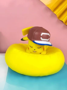 宝可梦超萌软胶皮卡丘睡姿系列车载公仔手工摆件，造型超可爱，汽车装饰必备玩具 - 彩色 - 查看 13