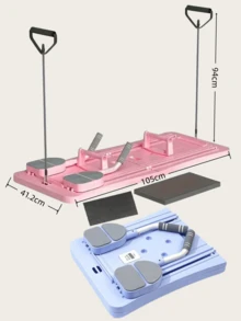 Discos deslizantes plegables multifuncionales 5 en 1 para Pilates, set de moldeado de Pilates, tabla deslizante, rodillo abdominal para entrenamiento del core, fitness, hogar, gimnasio, yoga