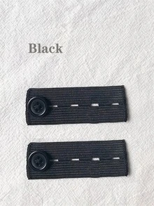 Set de 5 piezas / 1 pieza de extensores de cintura elástica, extensores de botón de pantalón, extensores de cintura ajustables, hebillas de extensión de cinturón, expansores de manga elástica y correas para ensanchar la cintura con broches ajustables