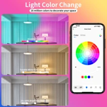 4pcs,  Smart Bulbs, Smart Light Bulbs Led Lights For Bedroom, Wireless Light Bulbs With App Control, RGBCW LED Color Changing BuIbs,  Smart Home Devices With Dimmable Music Sync, A19 E26 9W 800LM. - 查看 5