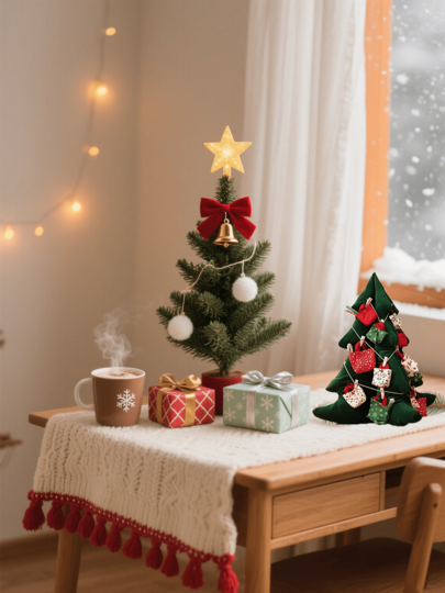 مواد أكريليك شفافة على شكل شجرة عيد الميلاد، أدوات خياطة وقوالب حرفية DIY مصنوعة يدويًا متوفرة بثلاثة أحجام