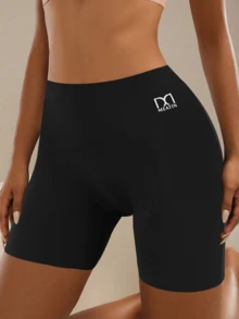 QUASTI 3 Pieces Women's High Waist Shaping Boxer Bottoms Tummy Control Butt Lift Comfortable Skin-Friendly Solid Color Simple Design - Multicolor - View 2