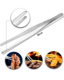 Stainless Steel Tweezers For Chef, Culinary, Barbecue - Silver - View 5
