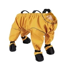 1pc Pet Autumn/Winter 4-Leg Shoes, Anti-Dirt & Anti-Insect Pants, Dog Clothes For Teddy/Poodle, Anti-Slip Fluorescent Apparel