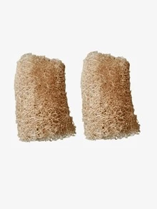 2 Stücke/1 Stück natürliche organische Luffa Schwämme, starker Peeling-Körper- & Rücken-Massagebürste, für Männer & Frauen, Erwachsene, SPA, Schönheit, tägliches Baden