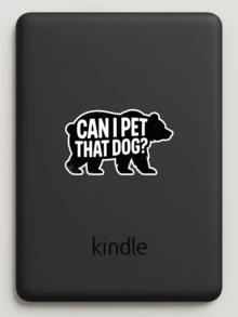 8 piezas Pegatinas "¿Puedo acariciar a ese perro?", calcomanía de meme viral divertido, regalo de humor de Internet de oso negro, pegatina de cultura pop para amantes de los memes de perros, "Acaricia a ese perro"