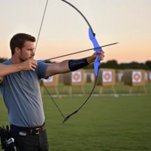 40LBS 53" Recurve Bows For Adults - Archery Takedown Bow And 6Pcs Arrow Set For Adults/Youth/Teens Beginners Target Practicing, Left & Right Handed - Blue - View 8