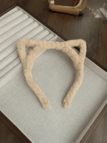 5个猫耳发箍，百搭女士发饰，适合秋冬季节佩戴 - 彩色 - 查看 4