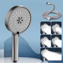 高流量淋浴软管，防扭曲，通用防漏，镀铬，兼容各种淋浴喷头，浴室淋浴喷枪，不锈钢水管，热水器淋浴喷头套装，水龙头配件 - 銀色 - 查看 2