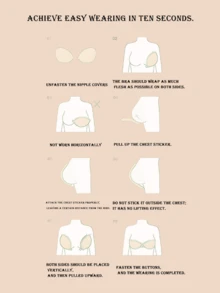 2 pares de sujetadores invisibles con forma de mango - Copas de sujetador push-up de silicona sin tirantes para vestidos sin espalda, almohadillas adhesivas transpirables y reutilizables para levantar el busto, amigables con la piel para mujeres