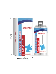 2pcs Epoxy Resin AB Glue Adhesive, Crack Filler For Ceramic, Pipe, Surface Repair, Strong Quick-Drying, Bonding Ceramic, Plastic, Stainless Steel, Wood, Metal, Stone, Waterproof, Heat-Resistant, Multi-Purpose Cold Welding Agent