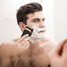 Rechargeable Electric Shaver, Men's Professional Hair Clipper/Trimmer Wireless Electric Shaver With Replaceable Blade Head, USB Charging, Ideal Holiday Gift - Multicolor - View 2