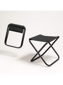 Mini Lightweight Folding Camping Stool Portable Stool - 黑色 - 查看 11