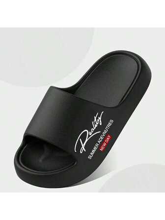 Unisex Slip-On Slippers, Men's Sports Slide Sandals, Durable, Breathable, Soft & Bouncy, Cooling Beach, Couple Style For Summer Holiday