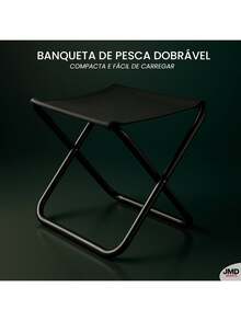 Mini Lightweight Folding Camping Stool Portable Stool - 黑色 - 查看 1