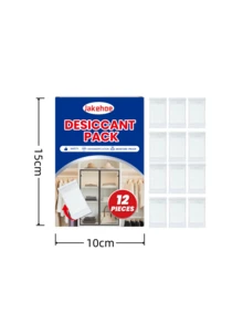 2pcs/Pack Household Desiccant, Wardrobe, Shoe Cabinet, Car Interior Moisture Absorber, Odor Eliminator, Prevents Mold, Damp, Mildew, Ideal For Home, Dorm, Furniture, Books, Solves Indoor Humidity Issues