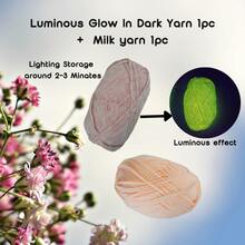 50G/PC Colorful Glow Yarn] Glow In The Dark Yarn, Crochet Yarn, DIY Art, Knitting, Crochet And Crafts Yarn - Multicolor - View 23