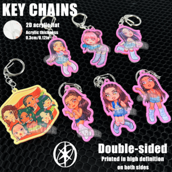 KATSEYE / Gnarly,Fans Merch Goods KPOP STYLE Acrylic KEY CHAINS, Anime Pattern ,Car Keychain Pendant,Keychain Holder,Key Ring ,Bag Hanging Gifts,Special Gifts For 'friends