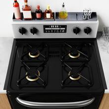 3pcs Stove Counter Gap Cover 21 Inch Silicone Stove Gap Filler Strip Heat Resistant Cooktop Space Guard Anti-Slip Non-Tacky Easy Clean - Black - View 5