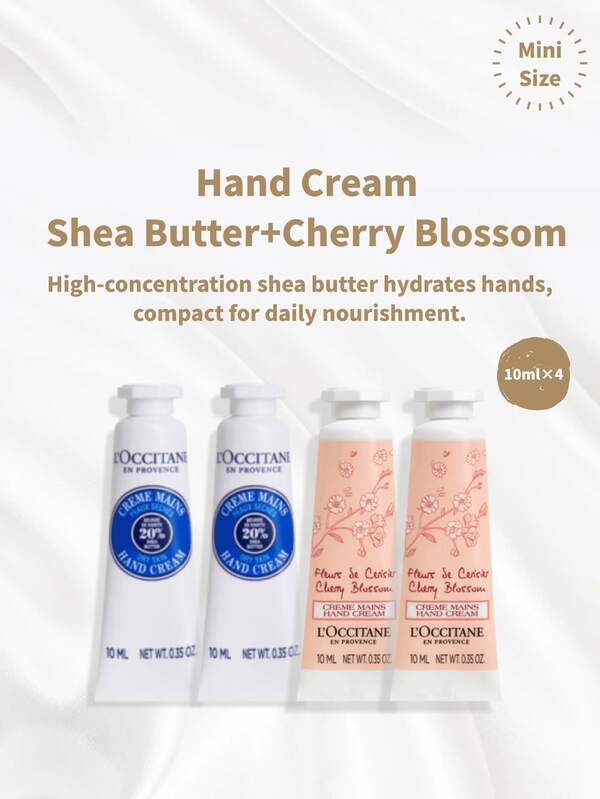  L'Occitane Cherry Blossom & Shea Butter Hand Cream Duo, 10ml (Mini Size)