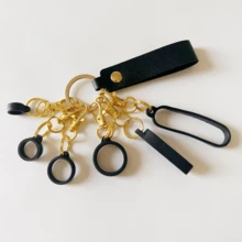 7合1电子烟配件套装，便携式防丢香烟盒PU材质腕带，含6个硅胶圈，适用于电子烟设备，礼品之选，吸烟配件，香烟收纳，香烟盒