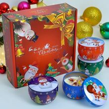 4 Peças Conjunto de Velas Perfumadas de Papai Noel e Boneco de Neve de Natal, Adequado para Leitura, Meditação, Ambientação e Banho, Ótimo para Presentes de Aniversário, Presentes de Velas Perfumadas para Mulheres, Velas de Natal Decoração de Casa Decorações de Natal Decoração de Quarto, Presentes de Natal