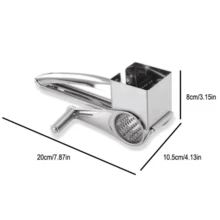 Professional Stainless Steel Cheese Grater Super Practical Manual Shredder - 銀色 - 查看 10
