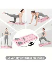 Tabla deslizante plegable multifuncional de Pilates, set de moldeado de Pilates 5 en 1, placa deslizante, máquina deslizante, rodillo para músculos abdominales, para ejercicios de núcleo, fitness, uso doméstico, gimnasio, yoga