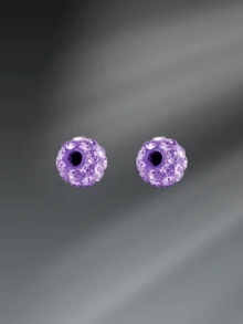 CIZME 2 piezas Bolas de acero inoxidable de repuesto con diseño divertido para mujer, Accesorios de anillos para el ombligo de 14G 16G con bolas de cristal CZ brillantes y flexibles de 3.5mm 5mm 8mm - Multicolor - Ver 26