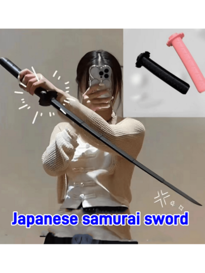 1pc Extendable Samurai Sword Toy, Party Favor Small Toy, Samurai Sword Model, Extendable Long Sword, Party Costume Prop Samurai Sword, Cosplay Samurai Sword