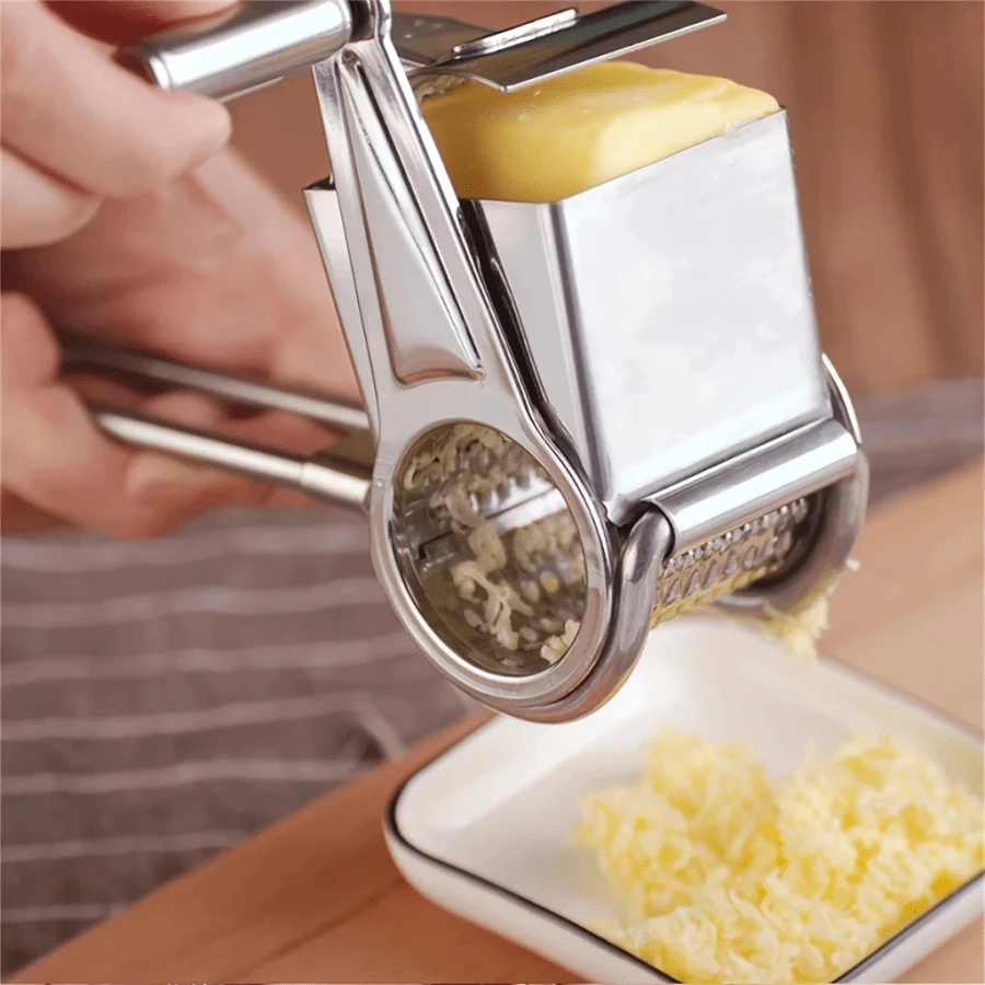 Professional Stainless Steel Cheese Grater Super Practical Manual Shredder - 銀色 - 查看 1