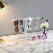 14-Hole Transparent Acrylic Fashion Glasses Holder, Large Capacity Eyewear Storage Rack For Desktop - Clear - View 6