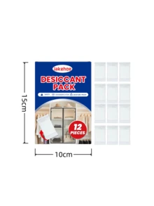 2pcs/Pack Household Desiccant, Wardrobe, Shoe Cabinet, Car Interior Moisture Absorber, Odor Eliminator, Prevents Mold, Damp, Mildew, Ideal For Home, Dorm, Furniture, Books, Solves Indoor Humidity Issues