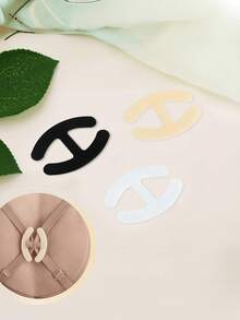 4 piezas/2 piezas Clips para tirantes de sujetador con forma de flor, accesorios invisibles antideslizantes para sujetadores de mujer, hebillas antideslizantes invisibles para lencería - Tirantes cruzados, hebilla transparente, antideslizante