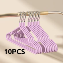 20/100pcs Non-Slip Coated Clothing Hangers, Non-Marking Hanging Clothes Rack For Home, Dorm, Balcony Storage - Multicolor - View 25