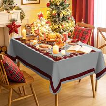 1/20 chiếc khăn trải bàn Giáng sinh cổ điển có hình ông già Noel, thiết kế họa tiết hộp quà - Khăn trải bàn trang trí lễ hội cho tiệc trong nhà/ngoài trời, trang trí nhà cửa và quà tặng mùa đông, đồ trang trí Giáng sinh, quà tặng Giáng sinh hoàn hảo - Nhiều màu - Xem 7