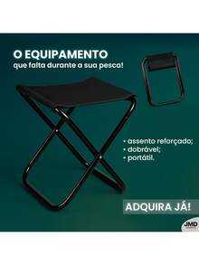Mini Lightweight Folding Camping Stool Portable Stool - 黑色 - 查看 8