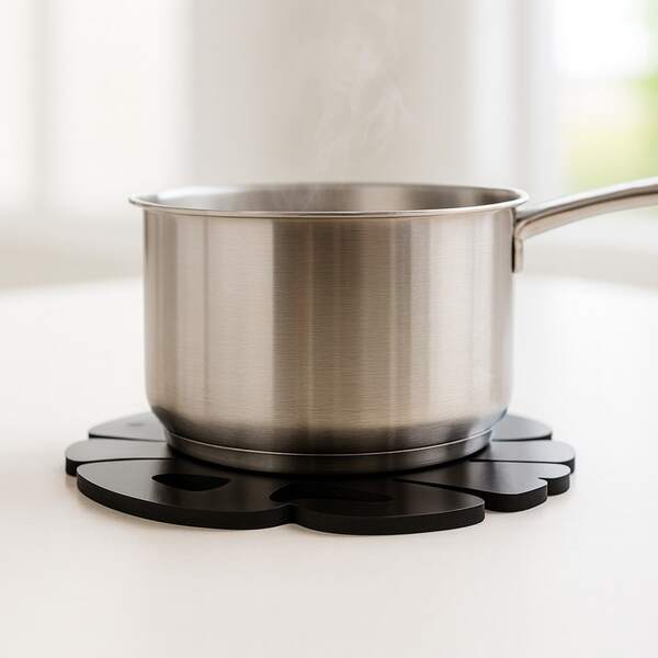 Kit 5 Descanso de Panela MDF 6mm Palavras Decorativas Corte a Laser Proteção Térmica