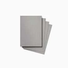 POWER FILM Papelão Holler Paraná Cinza A5+ 1,9mm Kit 50 Placas Para Encadernação Cartonagem Scrapbook Artesanato - Tamanho Único - Visão 5