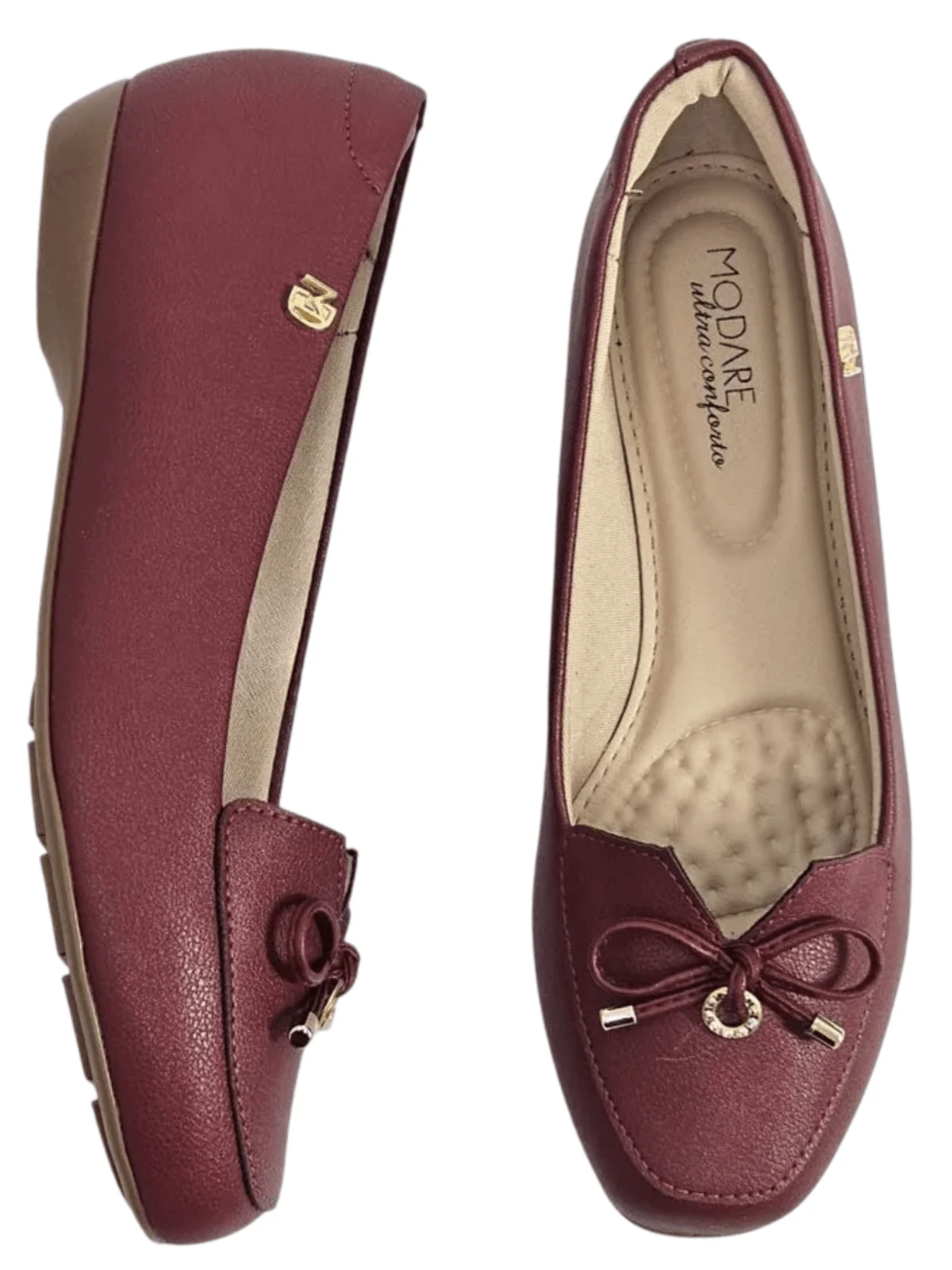 Modare Women's Moccasin Slipper With Ultra-Comfort Orthopedic Bunion - 酒紅色 - 查看 1