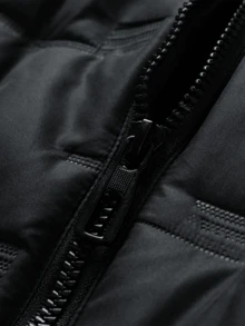 Chaleco cortavientos ligero y casual con bolsillo con cremallera y cuello alto - Chaqueta sin mangas para exteriores, adecuado para actividades al aire libre y uso diario, chaleco casual de unicolor con cuello alto