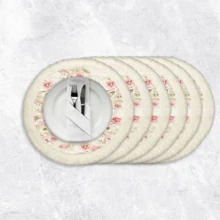 1 pieza Mantel individual con patrón floral de lino con flecos, tapete de mesa de comedor lavable, decoración del hogar, superficie de mesa, posavasos, tapete de cocina y comedor, decoración de fiesta interior y exterior, regalo ideal