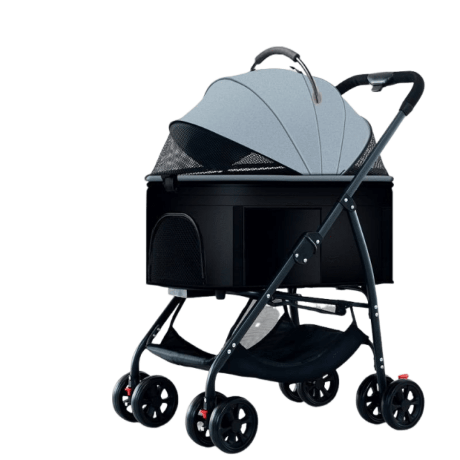 Separable High-End Pet Stroller With Multifunctional Bag Separation, Ultra Lightweight And Easy To Carry With One Click Collection, Cat And Dog Stroller