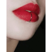 2pcs Punk Style Non Piercing Nose Rings In Silver, Fashionable And Personalized Lip Rings - 銀色 - 查看 3